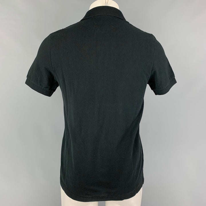 RAF SIMONS x FRED PERRY Size M Black Contrast Trim Cotton Short Sleeve Polo