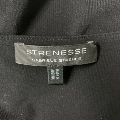 GABRIELE STREHLE Size 6 Black Nylon & Eastane Solid Blouse