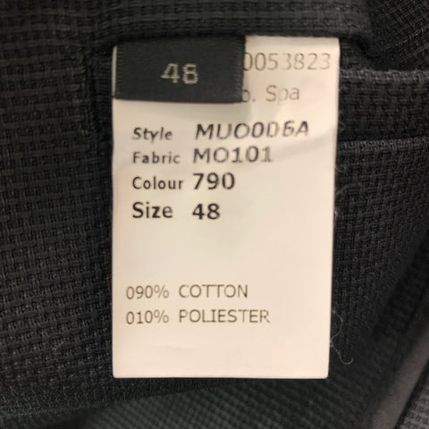 MARC JACOBS  Size 38 Black Woven Cotton Polyester Notch Lapel Sport Coat