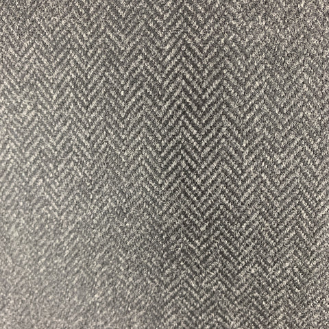 GEORGE REPINEC 36 Black & Grey Herringbone Wool Notch Lapel Sport Coat