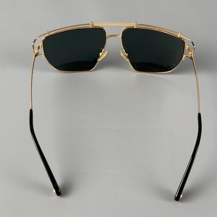 VERSACE Gold Metal Sunglasses