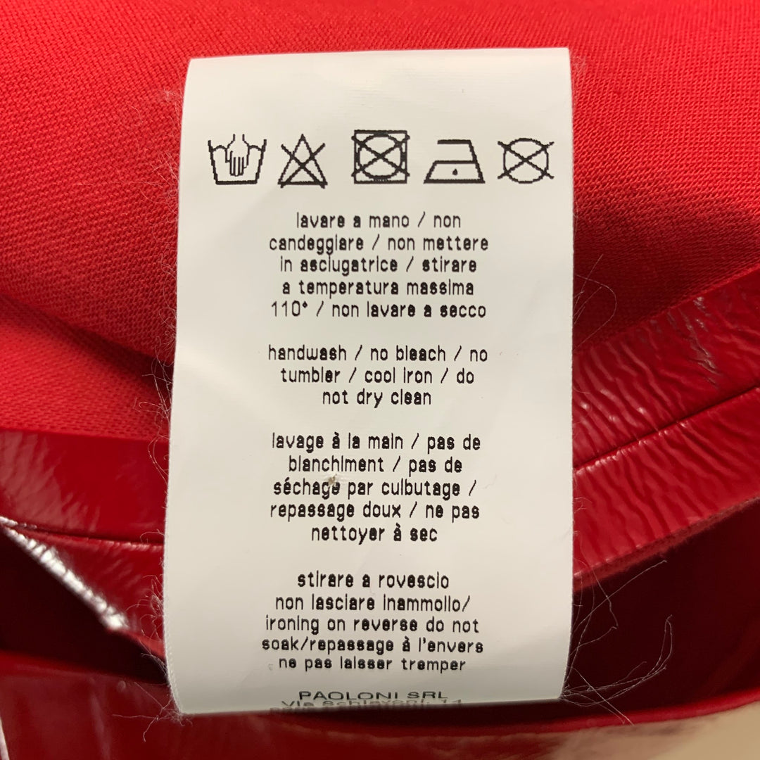 MSGM Size 4 Red Cotton Polyurethane Solid Shift Dress – Sui Generis  Designer Consignment