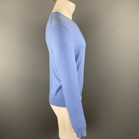 POLO by RALPH LAUREN Size S Light Blue Cashmere V-Neck Pullover