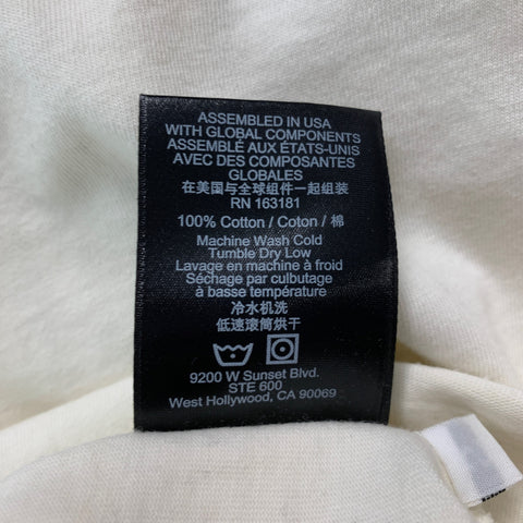 RHUDE Size S Cream Brown Cotton Short Sleeve T-shirt