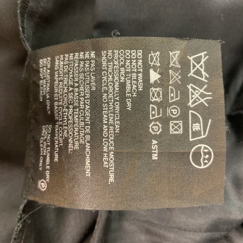 PRADA Size 2 Black Silk Pleated Circle Skirt