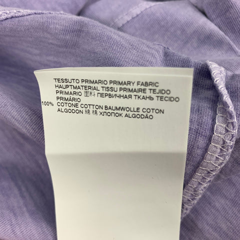 MAISON MARGIELA Size L Lavender Cotton Crew-Neck T-shirt