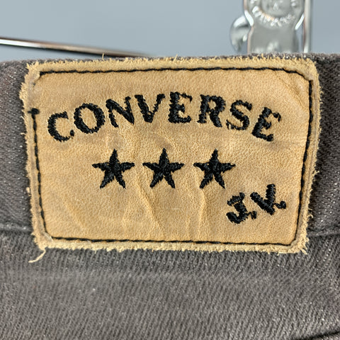 JOHN VARVATOS * U.S.A. Size 30 Grey Wash Cotton / Spandex Button Fly Jeans