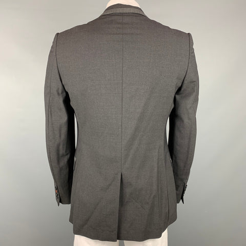 PS by PAUL SMITH Taille 42 Manteau de sport à revers en laine anthracite