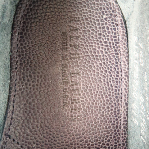 RALPH LAUREN Eltham II Country Grain Size 7.5 Navy Solid Leather Penny Loafers