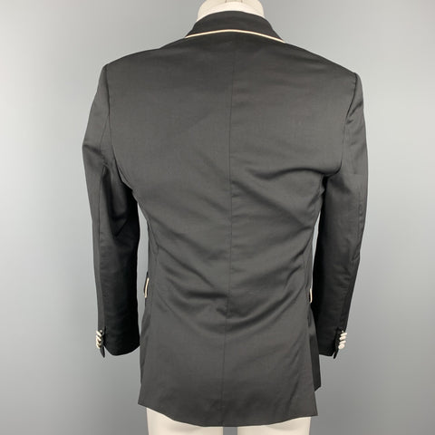 BAND OF OUTSIDERS Size 38 Black Wool Notch Lapel Sport Coat