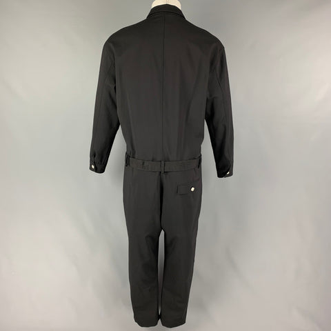 VERSUS by GIANNI VERSACE Size M Black Wool Belted Jumpsuit