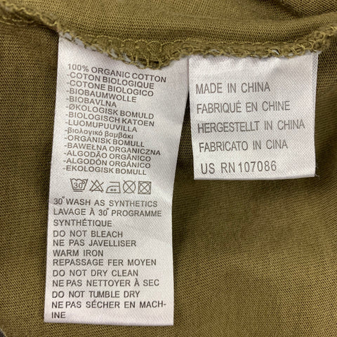 PS by PAUL SMITH Size L Olive Black Graphic Cotton Crew-Neck T-shirt