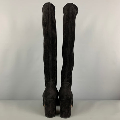 GIANVITO ROSSI Size 7.5 Black Pull On Boots