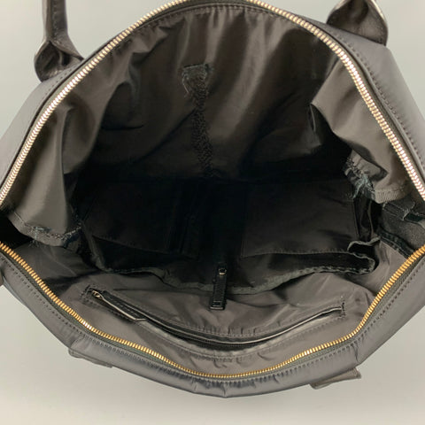 WANT LES ESSENTIELS DE LA VIE Black Nylon Leather Tote Bags & Leather Goods