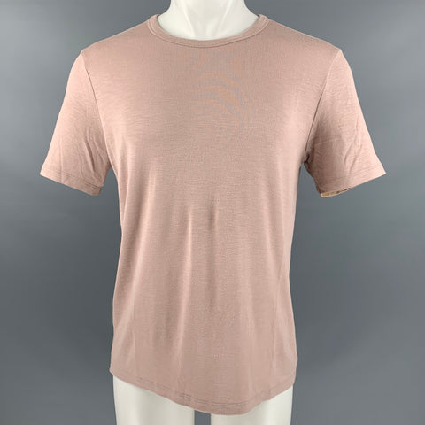 THEORY Size M Pink Modal Blend Jersey T-shirt