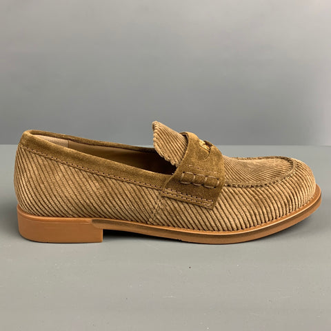 Zapatos planos Penny de pana caqui talla 7,5 de MIU MIU