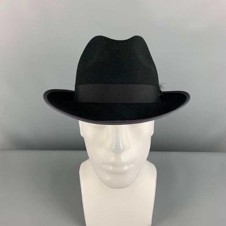 GOORIN BROTHERS Size L Black Solid Wool Hats