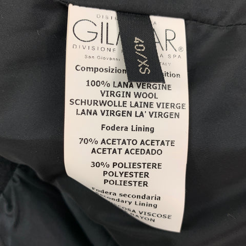 GIAMBATTISTA VALLI Talla XS Chaqueta plisada de lana virgen negra