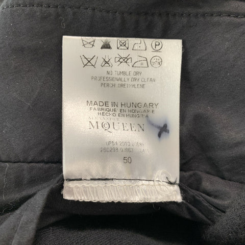 ALEXANDER MCQUEEN Size 34 Grey Distressed Cotton Cargo Casual Pants