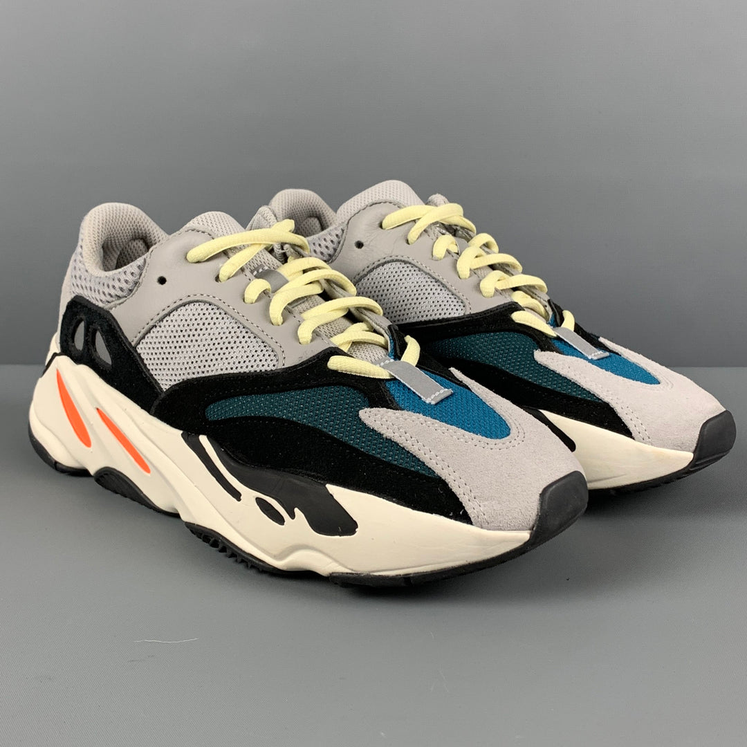ADIDAS x YEEZY Wave Runner Boost 700 Size 6 Grey Multi-Color Mesh Snea Sui Generis Designer Consignment ADIDAS x YEEZY Wave Runner Boost 700 Size 6 Grey Multi-Color Mesh Snea Sui Generis Designer Consignment