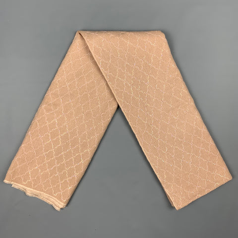 BAJRA Bufanda de cachemir / seda con lentejuelas beige