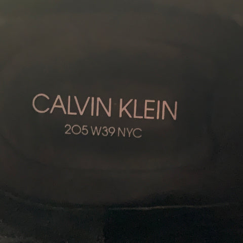 CALVIN KLEIN 205W39NYC Taille 12 Bottes à enfiler en cuir vert