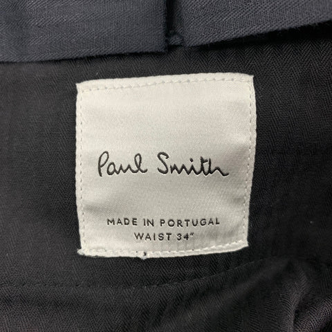 PAUL SMITH Size 42 Regular Navy Green Plaid Wool Notch Lapel Suit