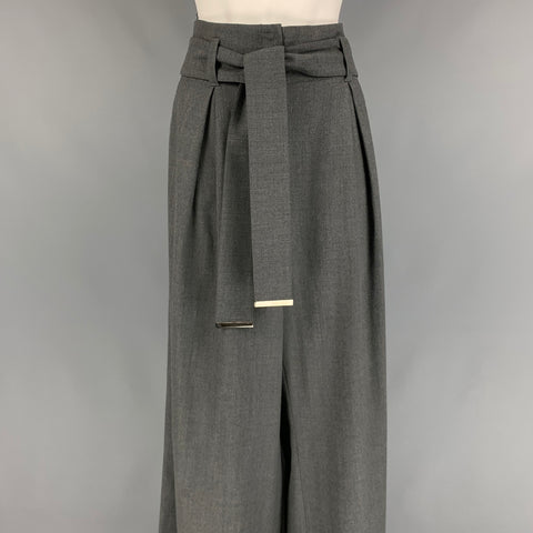 ARMANI COLLEZIONI Size XL Grey Heather Wide Leg Dress Pants
