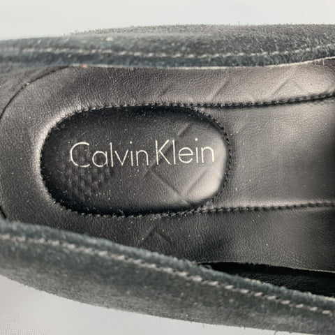 CALVIN KLEIN Size 10 Black Slip On Loafers