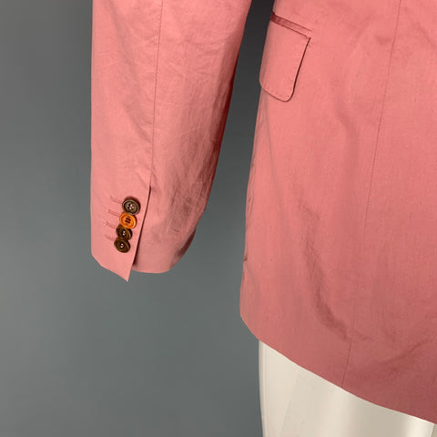 PS by PAUL SMITH Size 38 Rose Cotton Notch Lapel Sport Coat