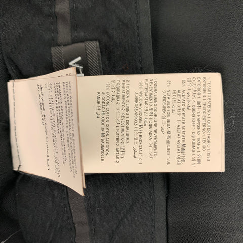 VERSACE Size 30 Black Acetate Silk Zip Fly Dress Pants