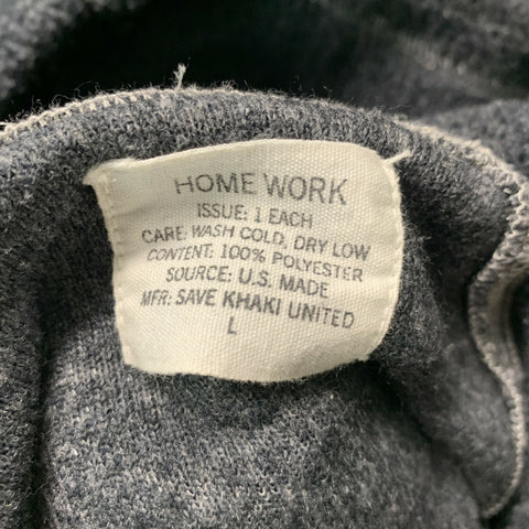 TRAVAIL À DOMICILE Taille L Sweat à capuche en polyester gris