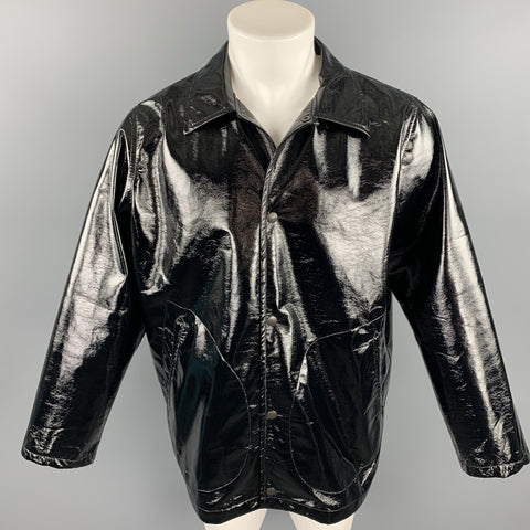 NEEDLES Size S Black Polyester Snap Button Oversized Jacket