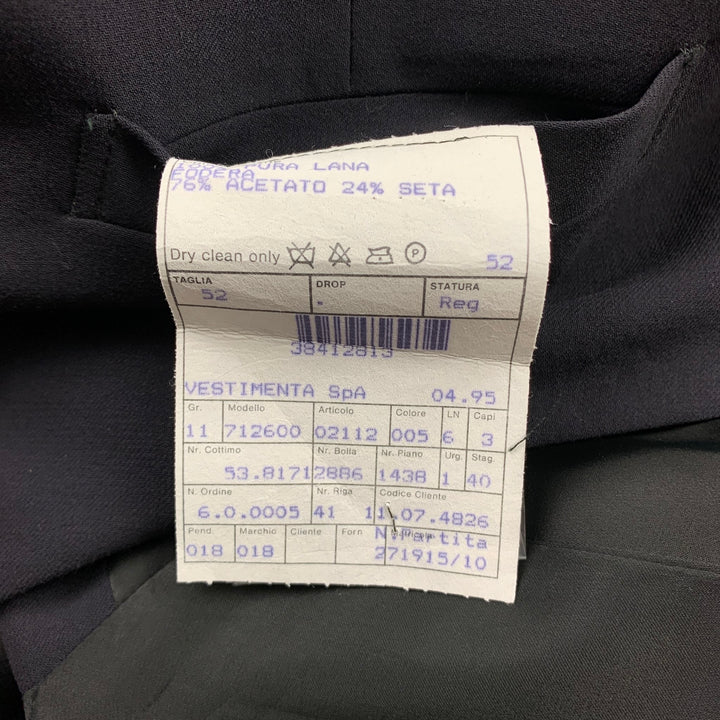 GIORGIO ARMANI Size 42 Black Wool Buttoned Vest
