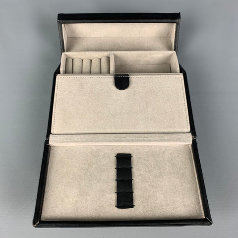 CALVIN KLEIN Size One Size Black Leather Mini Jewelry Watch Box