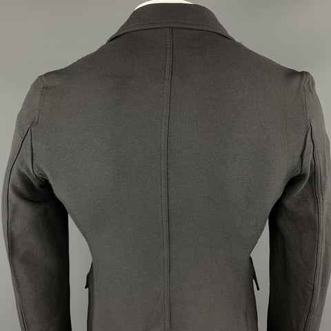 COMME des GARCONS HOMME PLUS Size L Black Polyester Purple Buttons Jacket