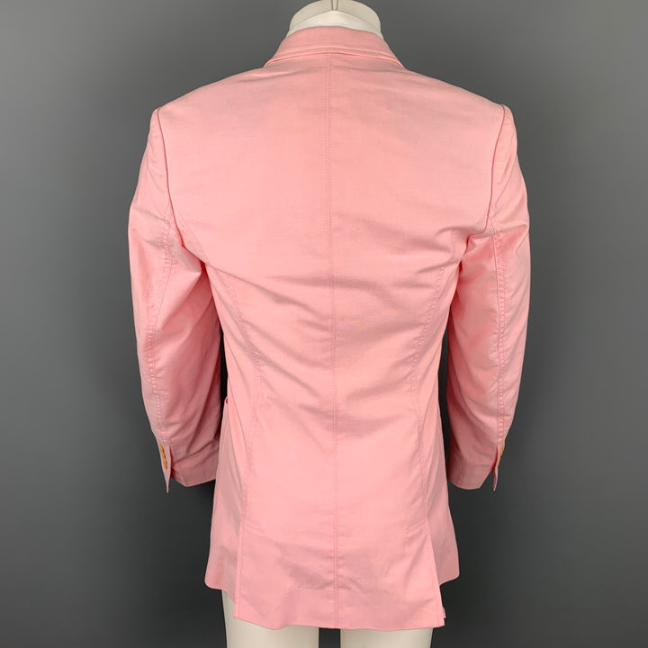 PAUL SMITH Taille 38 Manteau de sport à revers cranté en laine rose