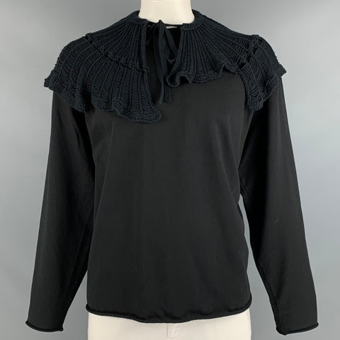 CITY SHOP Taille L Sweat-shirt col rond en coton noir