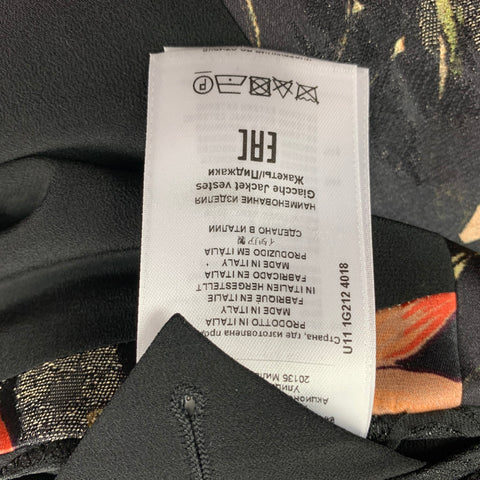 ETRO Size 38 Multi-Color Print Viscose Blend Peak Lapel Sport Coat