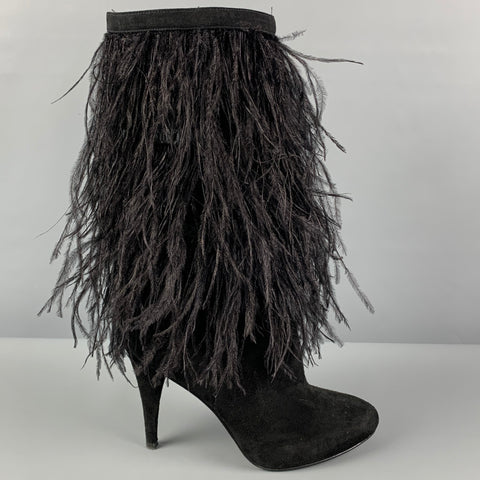 MICHAEL by MICHAEL KORS Botas Asha sin cordones de ante negro talla 7.5