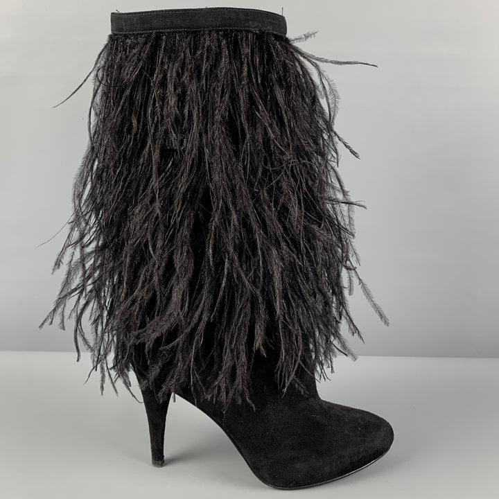MICHAEL by MICHAEL KORS Size 7.5 Black Suede Pull On Asha Boots