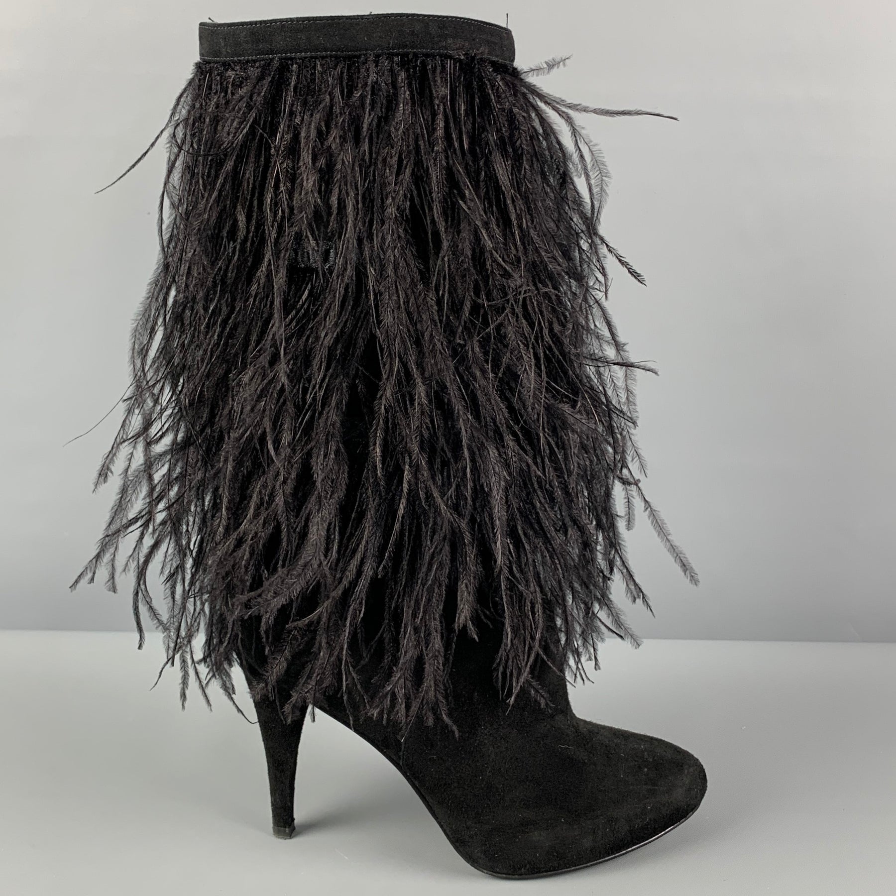 MICHAEL by MICHAEL KORS Size 7.5 Black Suede Pull On Asha Boots Sui Generis Designer Consignment MICHAEL by MICHAEL KORS Size 7.5 Black Suede Pull On Asha Boots Sui Generis Designer Consignment