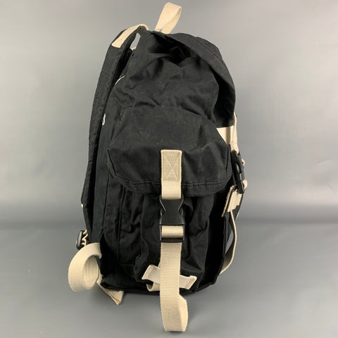 MARC by MARC JACOBS Black White Graphic Canvas Backpack
