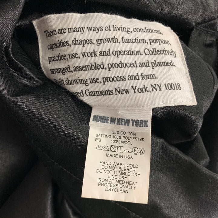 ENGINEERED GARMENTSSize L Black Tan Animal Print Polyester / Cotton Coat