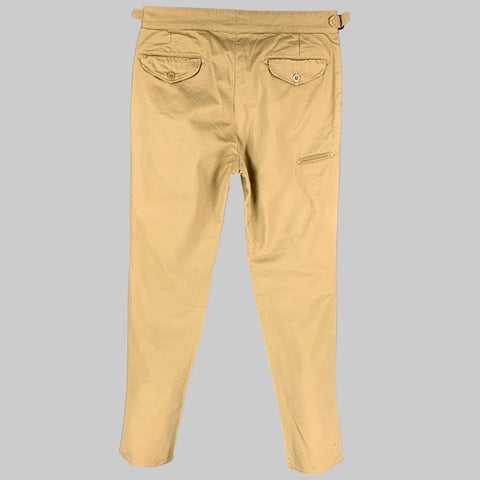 KENNETH FIELD Size L Khaki Cotton Side Tabs Casual Pants