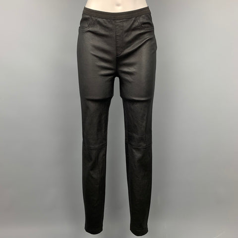 BAGATELLE.CITY Jegging Stretch Cuir Noir Taille S
