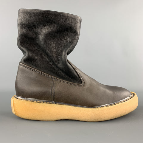 KAPITAL Size 6.5 Brown Leather Crepe Sole POPEYE Boots