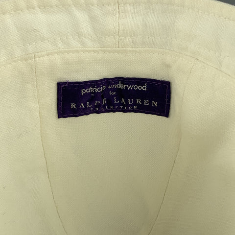 RALPH LAUREN Cream Patricia Underwood 20's Cap