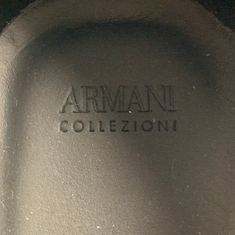 ARMANI COLLEZIONI Taille 8 Chaussures à lacets noires perforées à bout droit