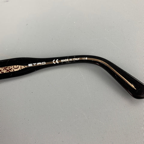 ETRO Black Acetate Sunglasses